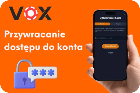 Vox Casino dostepu do konta
