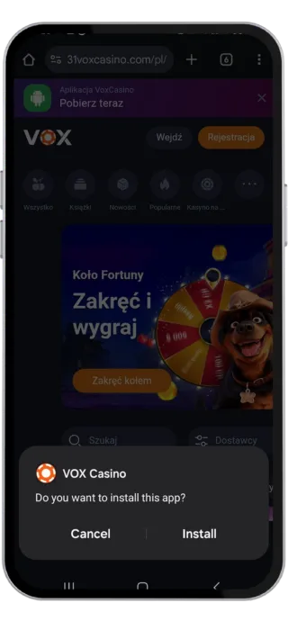 Vox Casino How To - Zainstaluj