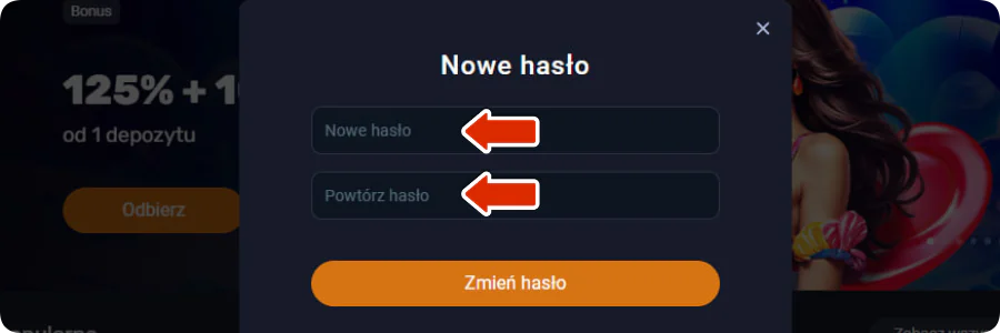 Vox Casino nowe hasło