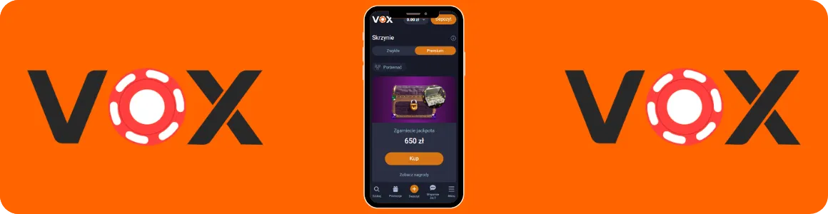Premium skrzynie Vox Casino