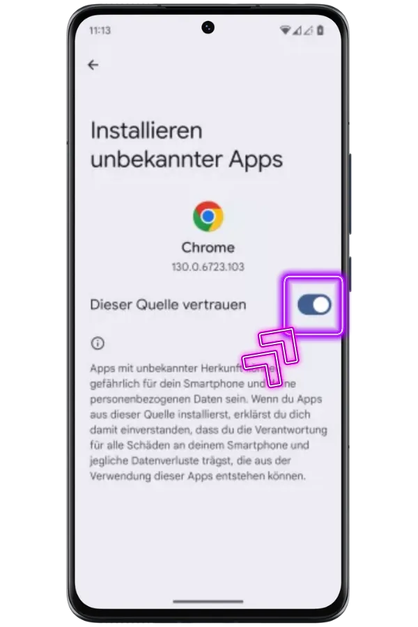Vox Download zulassen