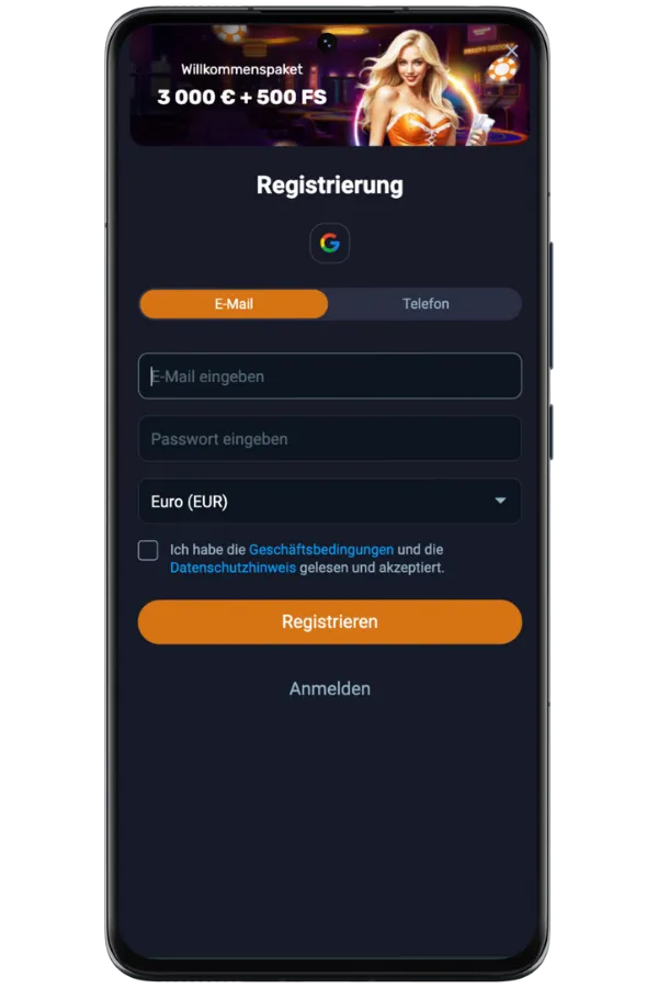 Vox Registerung