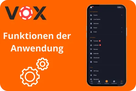 Vox App Funktionen