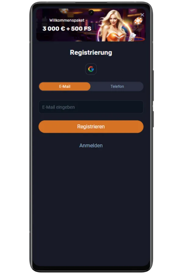 Kontoregistrierung