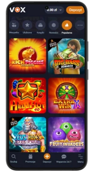 Vox gry kasynowe